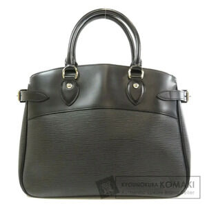 Louis Vuitton Passy Top Handle Bag Epi Leather Black Gray